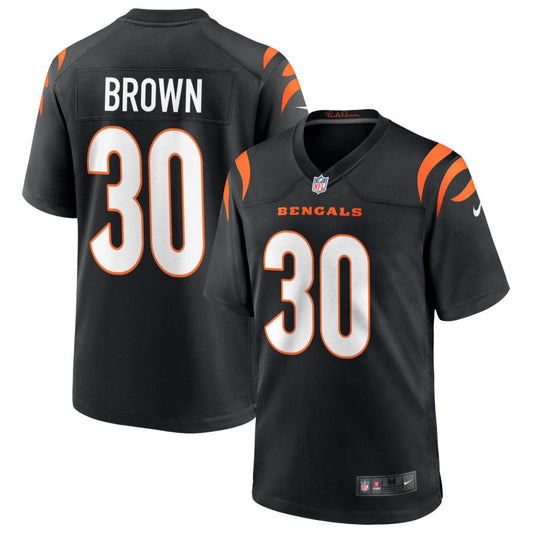 Chase Brown Cincinnati Bengals Nike Youth Logo Game Jersey - Black