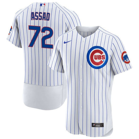 Javier Assad Chicago Cubs Nike Home Authentic Jersey - White