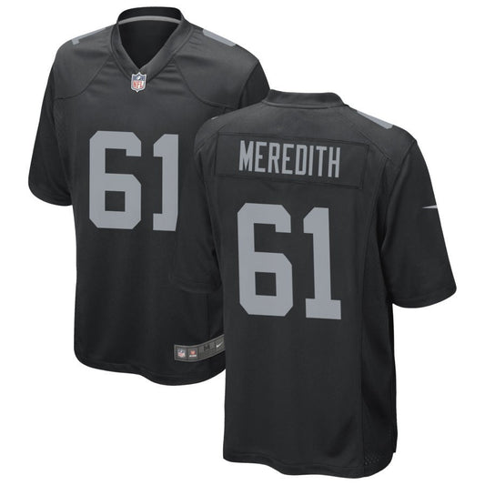 Jordan Meredith Las Vegas Raiders Nike Game Jersey - Black