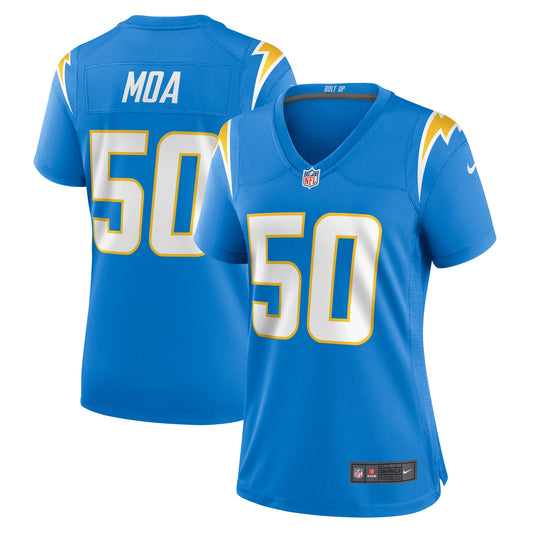 David Moa Los Angeles Chargers Nike Women's Home Game Player Jersey - Powder Blue
