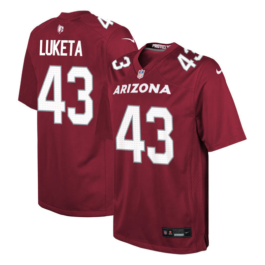 Jesse Luketa  Arizona Cardinals Nike Youth Game Jersey - Cardinal