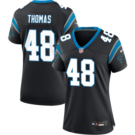 Jordan Thomas Carolina Panthers Nike Women's Game Jersey - Black