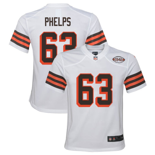 Lonnie Phelps Cleveland Browns Nike Youth Alternate Jersey - White