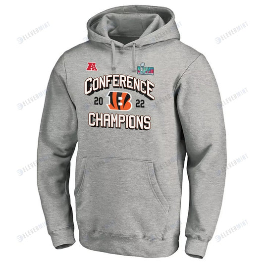 Cincinnati Bengals AFC Conference Champions Light Grey Pullover Hoodie