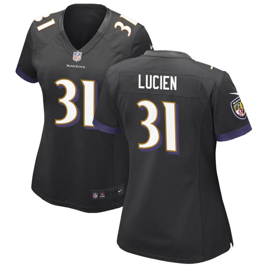 Jeremy Lucien Baltimore Ravens Nike Women's Alternate Game Jersey - Black
