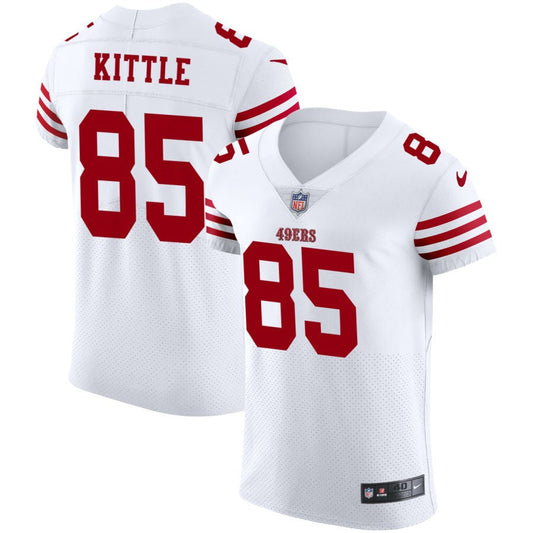 George Kittle San Francisco 49ers Nike Vapor Elite Jersey - White