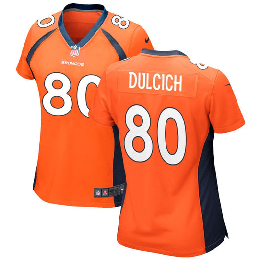 Greg Dulcich Denver Broncos Nike Women's Game Jersey - Orange