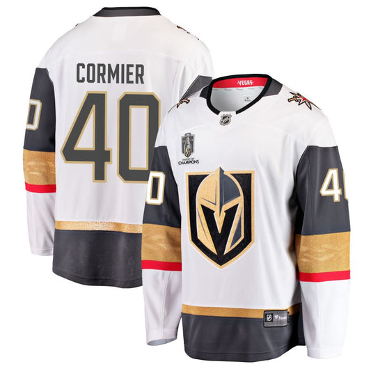 Lukas Cormier  Vegas Golden Knights Fanatics Branded 2023 Stanley Cup Champions Away Breakaway Jersey - White