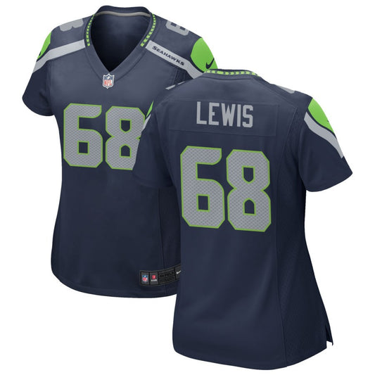 Damien Lewis Seattle Seahawks Nike Women's Game Jersey - College Navy