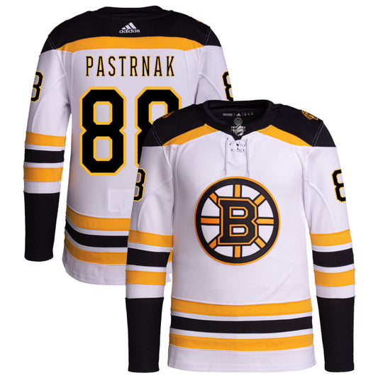 David Pastrnak Boston Bruins adidas Away Primegreen Authentic Pro Jersey - White