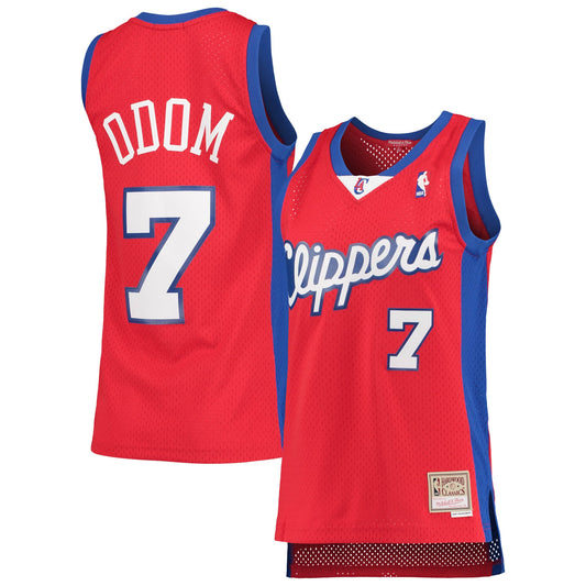 Lamar Odom LA Clippers Mitchell & Ness Women's 2000-01 Hardwood Classics Swingman Jersey - Red