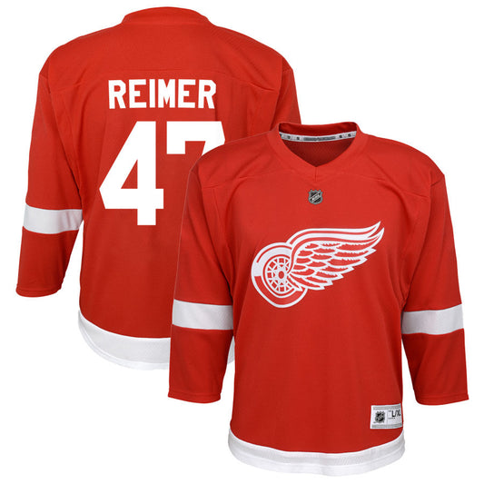 James Reimer Detroit Red Wings Youth Home Replica Jersey - Red