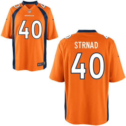 Justin Strnad Denver Broncos Nike Youth Game Jersey - Orange