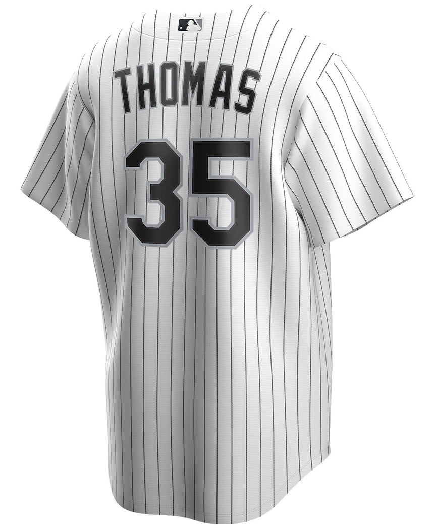 Men's Frank Thomas Chicago White Sox White Home Premium Stitch Replica Jersey