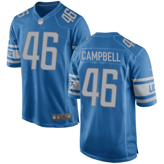 Jack Campbell Detroit Lions Nike Game Jersey - Blue