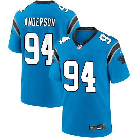 Henry Anderson  Carolina Panthers Nike Alternate Game Jersey - Blue