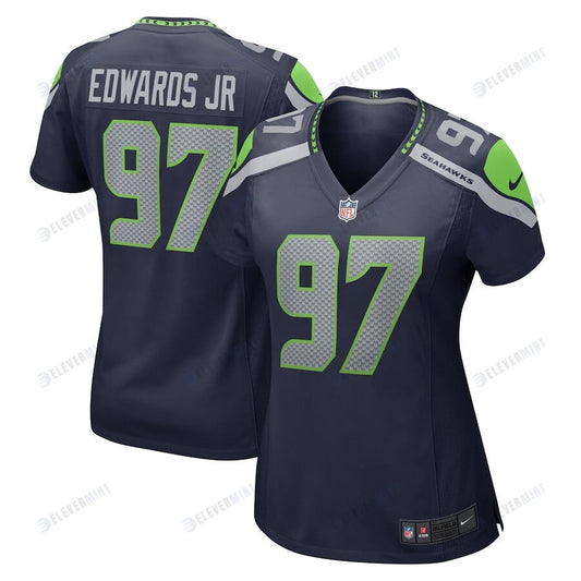 Mario Edwards Jr. 97 Seattle Seahawks Women Game Jersey - College Navy