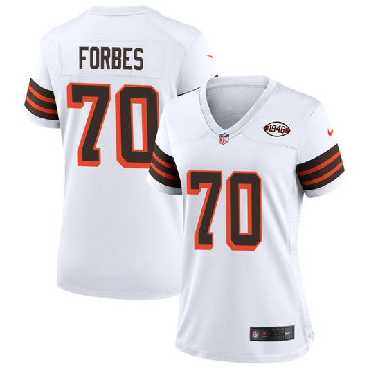 Drew Forbes Cleveland Browns Nike Women's 1946 Collection Alternate Jersey - White
