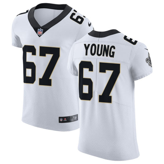 Landon Young New Orleans Saints Nike Vapor Untouchable Elite Jersey - White