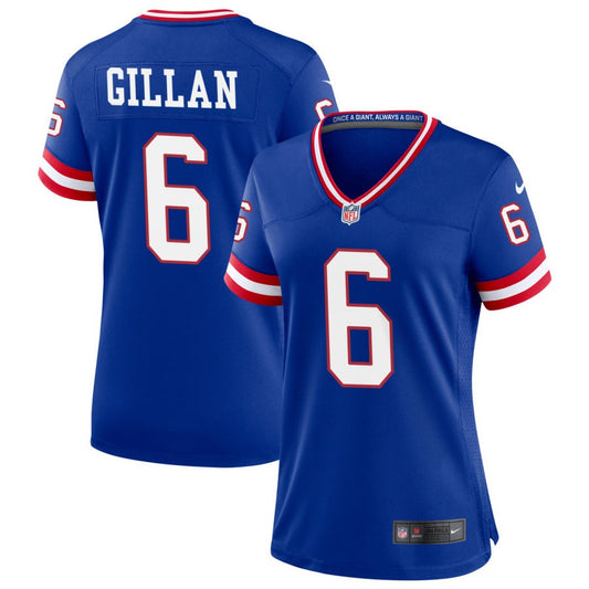 Jamie Gillan New York Giants Nike Women's Classic Game Jersey - Royal