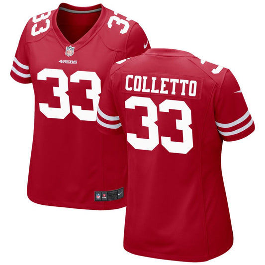 Jack Colletto San Francisco 49ers Nike Women's Game Jersey - Scarlet