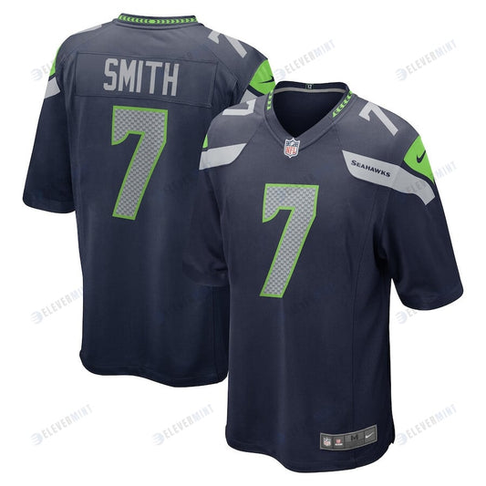 Geno Smith 7 Seattle Seahawks Men Game Jersey - College Navy