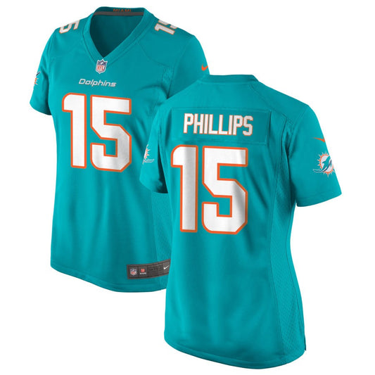 Jaelan Phillips Miami Dolphins Nike Women's Game Jersey - Aqua