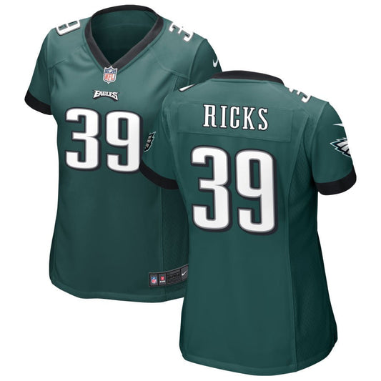 Eli Ricks Philadelphia Eagles Nike Women's Game Jersey - Midnight Green