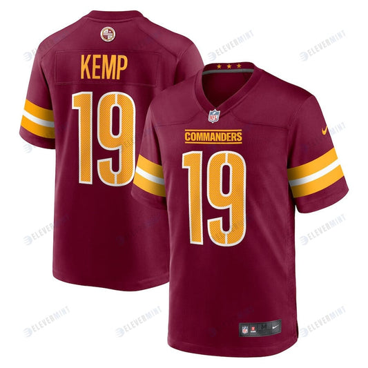 Marcus Kemp 19 Washington Commanders Men Game Jersey - Burgundy
