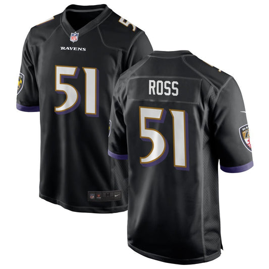 Josh Ross Baltimore Ravens Nike Alternate Game Jersey - Black