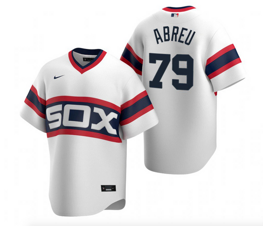 Men's Jose Abreu Chicago White Sox White Home Sunday Alternate Replica Premium Stitch Jersey