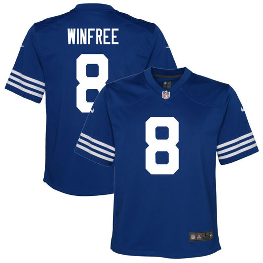 Juwann Winfree Indianapolis Colts Nike Youth Alternate Game Jersey - Royal