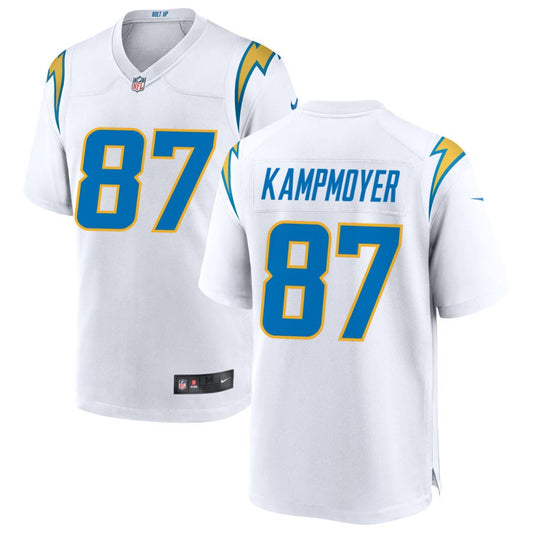 Hunter Kampmoyer Los Angeles Chargers Nike Game Jersey - White