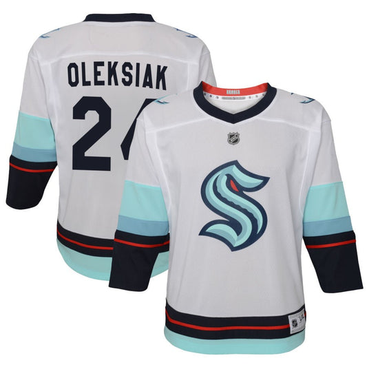 Jamie Oleksiak Seattle Kraken Youth Away Replica Jersey - White