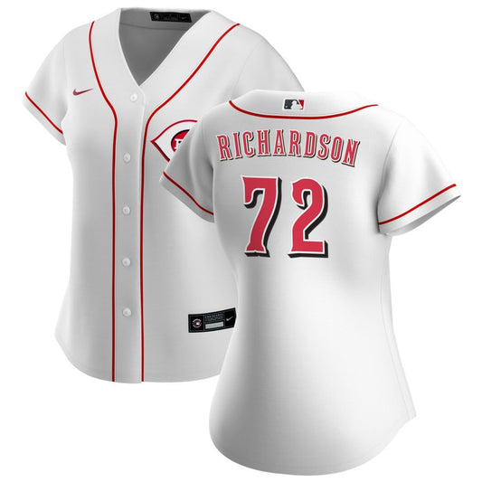 Lyon Richardson Cincinnati Reds Nike Women's Home Replica Jersey - White