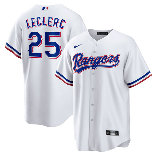 Jos?? Leclerc Texas Rangers Nike Home  Replica Player Jersey - White