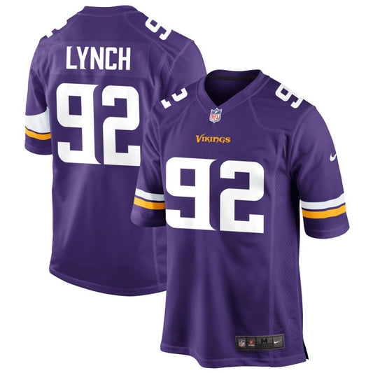 James Lynch Minnesota Vikings Nike Game Jersey - Purple