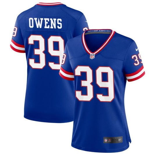 Gervarrius Owens New York Giants Nike Women's Classic Game Jersey - Royal