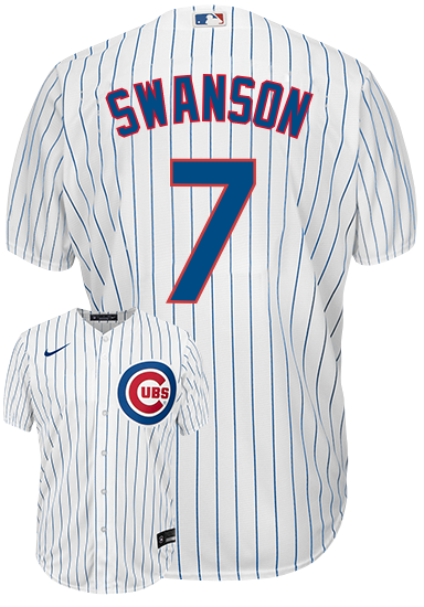 Dansby Swanson Youth Jersey - Chicago Cubs Replica Kids Home Jersey