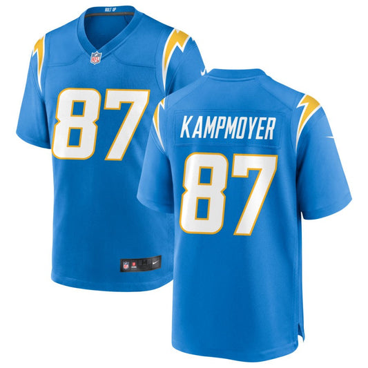 Hunter Kampmoyer Los Angeles Chargers Nike Game Jersey - Powder Blue