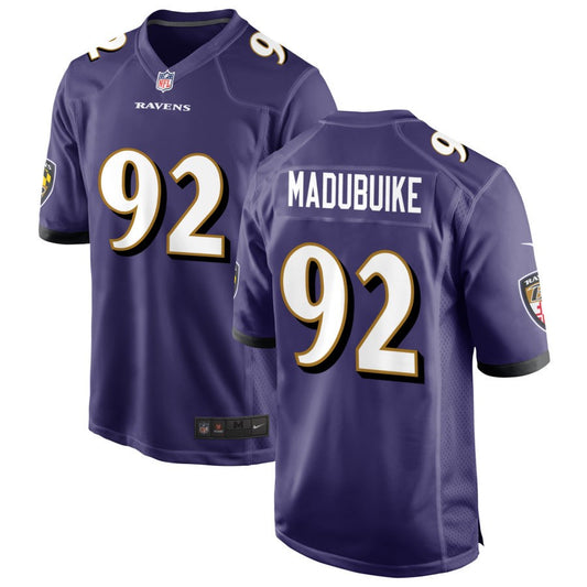 Justin Madubuike Baltimore Ravens Nike Game Jersey - Purple