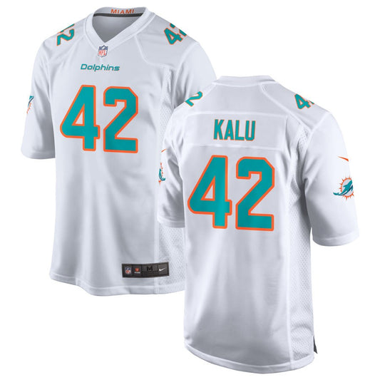 Joshua Kalu Miami Dolphins Nike Game Jersey - White