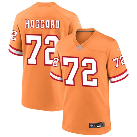 Luke Haggard Tampa Bay Buccaneers Nike Throwback Game Jersey - Orange