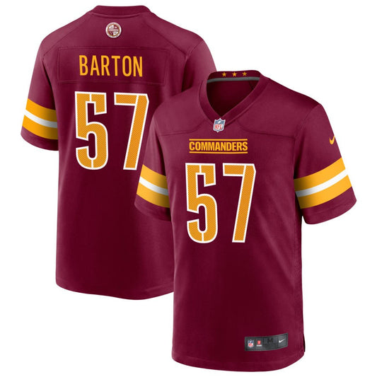 Cody Barton Washington Commanders Nike Game Player Jersey - Burgundy