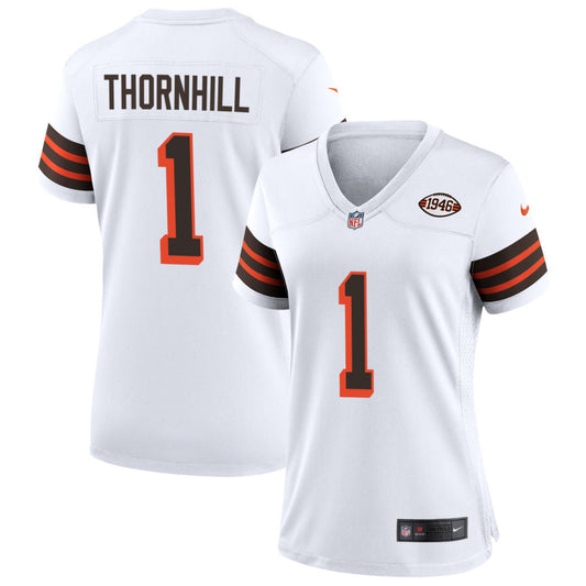 Juan Thornhill Cleveland Browns Nike Women's 1946 Collection Alternate Jersey - White