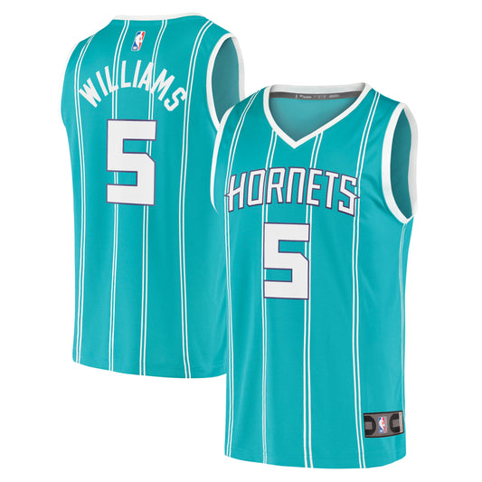 Mark Williams Charlotte Hornets Fanatics Branded Youth 2022 NBA Draft First Round Pick Fast Break Replica Jersey - Icon Edition - Teal