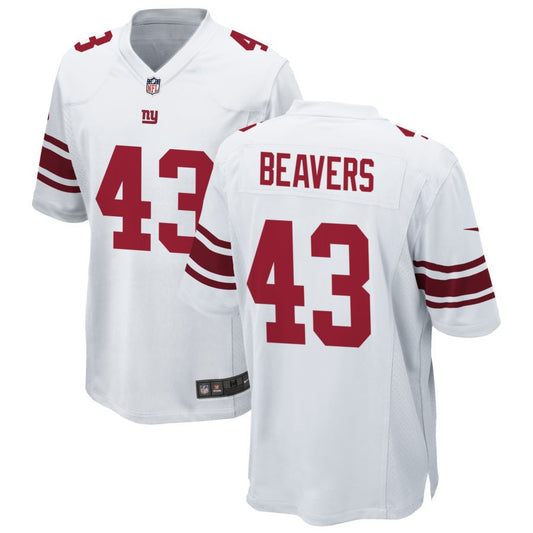 Darrian Beavers New York Giants Nike Game Jersey - White