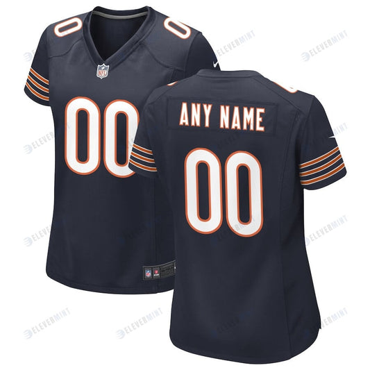 Chicago Bears Women Custom Game Jersey - Navy