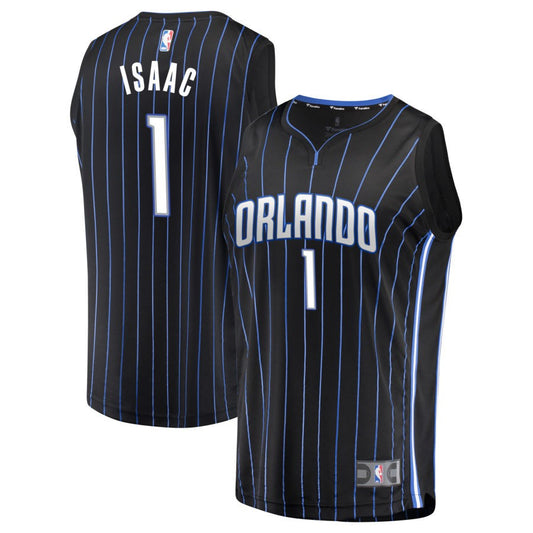 Jonathan Isaac Orlando Magic Fanatics Branded Youth Fast Break Replica Jersey Black - Icon Edition