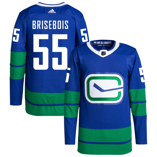 Guillaume Brisebois Vancouver Canucks adidas Primegreen Authentic Pro Jersey - Royal